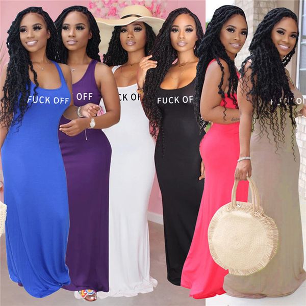 women casual dresses solid color maxi skirts sleeveless floor length dress fashion summer clothing letter print skinny dress plus size 3064, Black;gray
women casual dresses solid color maxi skirts sleeveless floor length dress fashion summer clothing letter print skinny dress plus size 3064, Black;gray