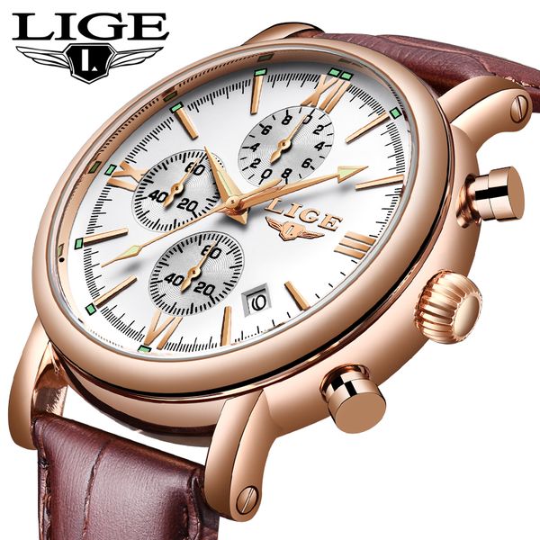 lige watches men business waterproof quartz men watch male casual leather large dial watch relogio+box, Slivery;brown
lige watches men business waterproof quartz men watch male casual leather large dial watch relogio+box, Slivery;brown