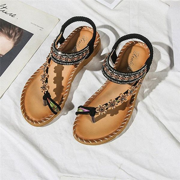 female summer bohemian women toe ring flowers elastic band flat sandals beach casual shoes beach outdoor sandals #2m27
female summer bohemian women toe ring flowers elastic band flat sandals beach casual shoes beach outdoor sandals #2m27