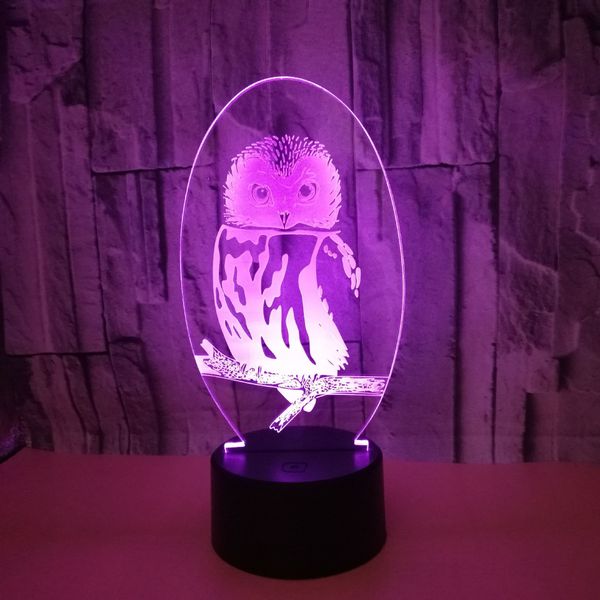 foreign trade new pattern owl colorful 3d small night-light remote control touch led gift atmosphere 3d small desk lamp customized
foreign trade new pattern owl colorful 3d small night-light remote control touch led gift atmosphere 3d small desk lamp customized