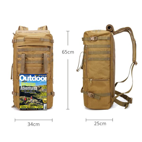 outdoor 60l military tactical bag hunting camping lapmolle backpack oxford nylon waterproof military backpack sports bag
outdoor 60l military tactical bag hunting camping lapmolle backpack oxford nylon waterproof military backpack sports bag