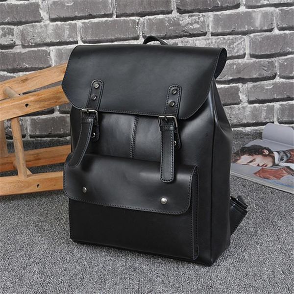 wholesa men handbag retro crazy horse leather backpacks academic style simple flip mens backpack outdoor travel leisure leathers messenger b
wholesa men handbag retro crazy horse leather backpacks academic style simple flip mens backpack outdoor travel leisure leathers messenger b
