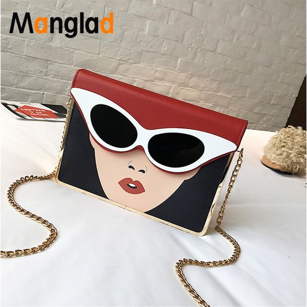 manglad panelled glasses woman chain pu leather shoulder bag women messenger bags small flap purse ladies crossbody bag new, Red;black
manglad panelled glasses woman chain pu leather shoulder bag women messenger bags small flap purse ladies crossbody bag new, Red;black