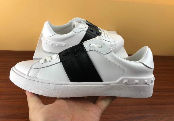 fashion men women designer shoes white lace up genuine leather open luxury casual shoes flat sport designer sneaker with box for sale e6, Black
fashion men women designer shoes white lace up genuine leather open luxury casual shoes flat sport designer sneaker with box for sale e6, Black