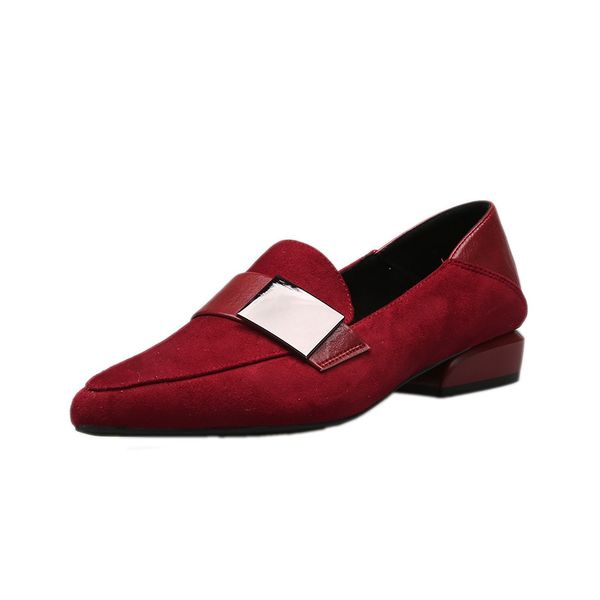 women patent leather shoes candy colors pointed casual low-heeled female sweet buckle boat yellow red shoes flat women, Black
women patent leather shoes candy colors pointed casual low-heeled female sweet buckle boat yellow red shoes flat women, Black