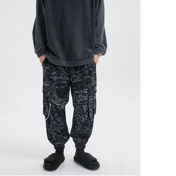 men's pants 2021 spring and autumn youth loose casual beam print multi-pocket trousers trend black / white m-2xl
men's pants 2021 spring and autumn youth loose casual beam print multi-pocket trousers trend black / white m-2xl