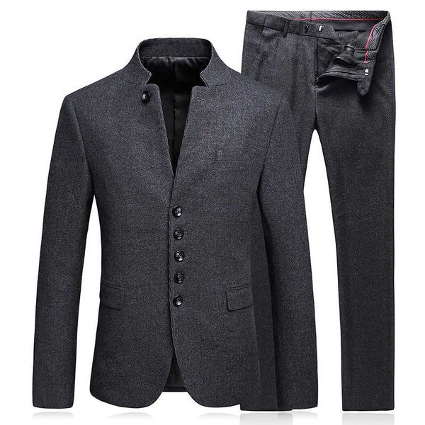 formal blazer men party dresses chinese wedding costume mandarin collar jacket coat pant style 2 piece suit blazer + pants, White;black
formal blazer men party dresses chinese wedding costume mandarin collar jacket coat pant style 2 piece suit blazer + pants, White;black