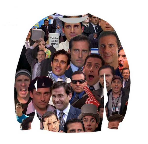 wholesale-fashion womens/mens michael scott funny 3d print casual sweatshirt qq048, Black
wholesale-fashion womens/mens michael scott funny 3d print casual sweatshirt qq048, Black