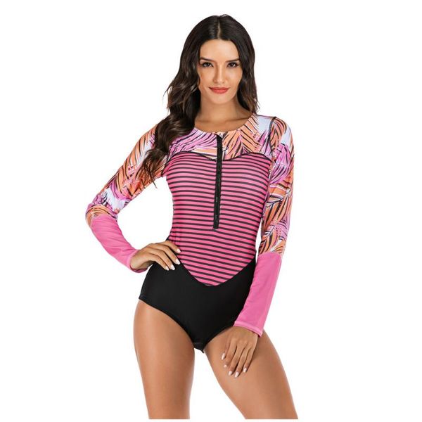 women long sleeve zipper rashguard one-piece swimsuit swimwear surfing rash guard upf50+ running biking shirt dropship 0309
women long sleeve zipper rashguard one-piece swimsuit swimwear surfing rash guard upf50+ running biking shirt dropship 0309