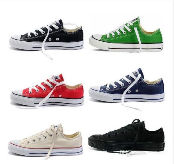 drop shipping brand new 15 colors all size 35-46 high sports stars low classic canvas shoe sneakers men's women's casual shoes, Black
drop shipping brand new 15 colors all size 35-46 high sports stars low classic canvas shoe sneakers men's women's casual shoes, Black