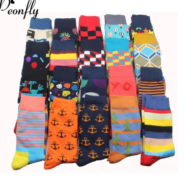 peonfly 26 цветов качество mens happy socks полосатый плед носки мужчины хлопок calcetines largos hombre, Black
peonfly 26 цветов качество mens happy socks полосатый плед носки мужчины хлопок calcetines largos hombre, Black