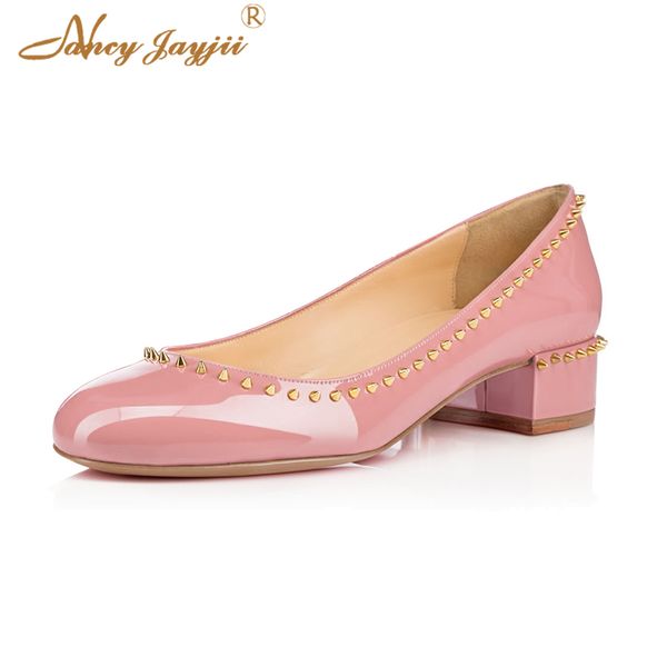 nude black patent leather rivets women shoes pumps low heels sqaure 4cm casual fashion party new designers career size 42, Black;white
nude black patent leather rivets women shoes pumps low heels sqaure 4cm casual fashion party new designers career size 42, Black;white