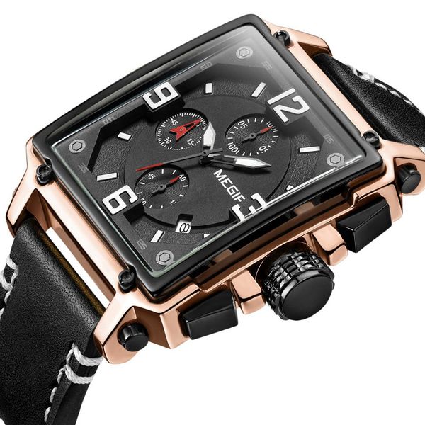 leather strap men watch sport chronograph business hours quartz waterproof clock mens watches wristwatch 2019, Slivery;brown
leather strap men watch sport chronograph business hours quartz waterproof clock mens watches wristwatch 2019, Slivery;brown
