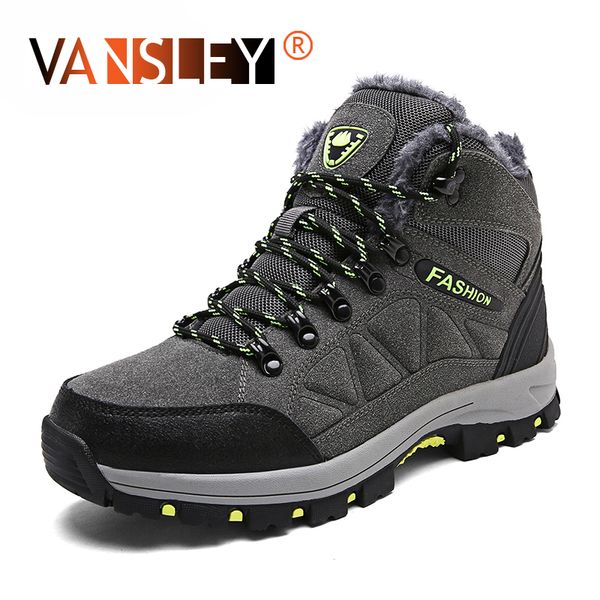 new winter men's boots fur men snow boots rubber sole men ankle tactical waterproof shoes footwear, Black
new winter men's boots fur men snow boots rubber sole men ankle tactical waterproof shoes footwear, Black