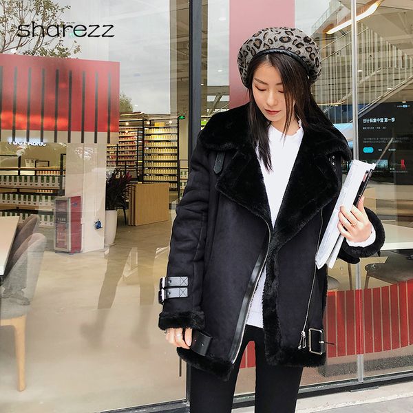 new 2019 winter suede leather jacket women medium and long section lamb fur motorcycle jacket thick lambs fur warm coat, Tan;black
new 2019 winter suede leather jacket women medium and long section lamb fur motorcycle jacket thick lambs fur warm coat, Tan;black