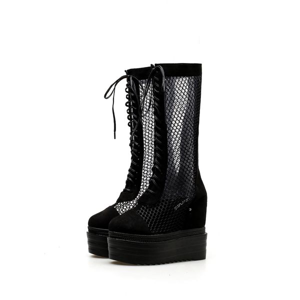 silver high heel shoes fashion knee high boots ladies lace up long boots black platform wedges shoes for women botas mujer
silver high heel shoes fashion knee high boots ladies lace up long boots black platform wedges shoes for women botas mujer