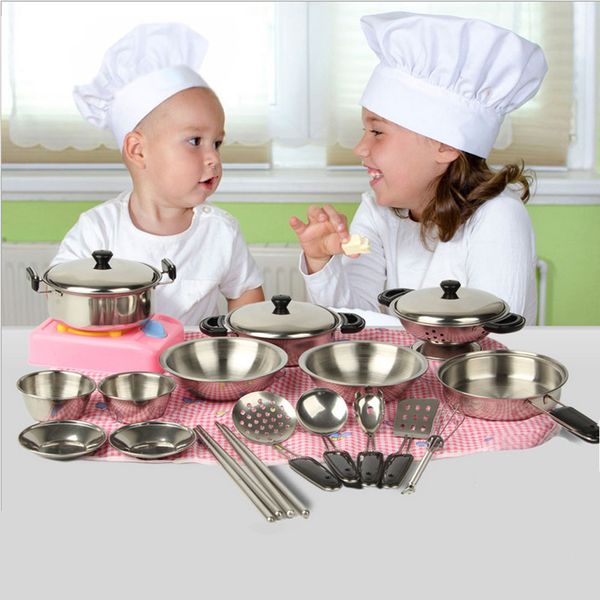kids funny kitchentoy 1set 20pc stainless steel pots pans cookware silver miniature toy pretend play gift for kid y200428
kids funny kitchentoy 1set 20pc stainless steel pots pans cookware silver miniature toy pretend play gift for kid y200428