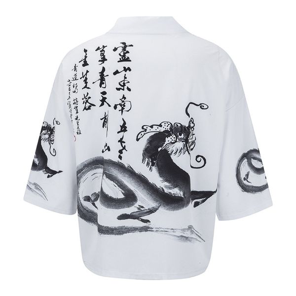 chinese ink painting print kimono 2020 streetwear haori male yukata samurai kimono karate shirt japanese kimonos cardigan men, Red
chinese ink painting print kimono 2020 streetwear haori male yukata samurai kimono karate shirt japanese kimonos cardigan men, Red