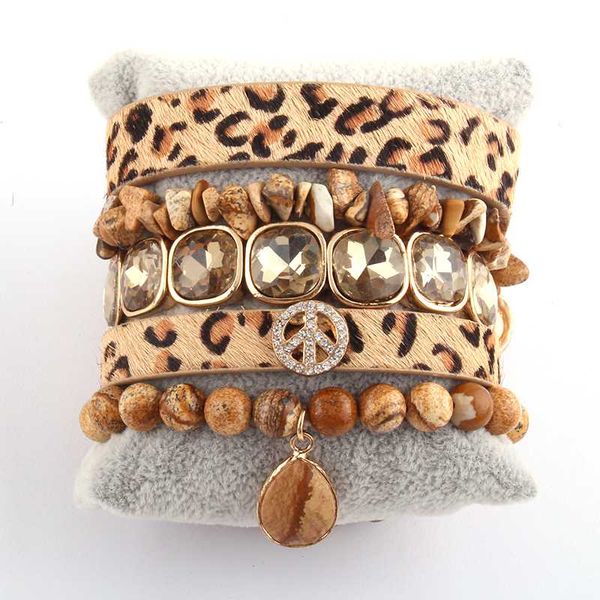 rh new peace leopard bracelet set natural stone 5pc wrap bracelets sets for women fashion jewelry dropshipping, Black
rh new peace leopard bracelet set natural stone 5pc wrap bracelets sets for women fashion jewelry dropshipping, Black