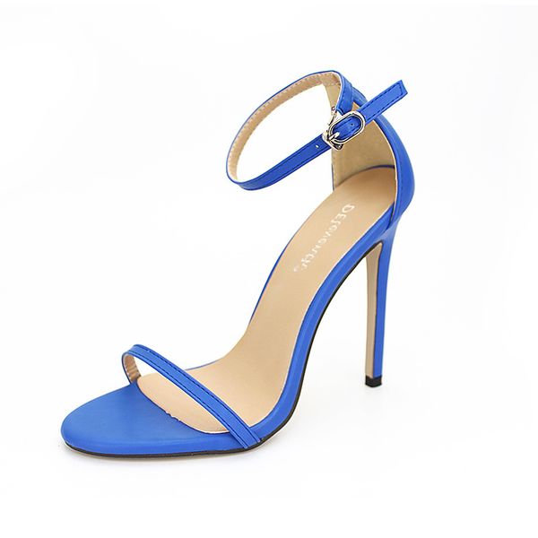 lady ankle buckle sandals fashion open toe leather stiletto high heels banquet summer shoes 5 colors large size, Black
lady ankle buckle sandals fashion open toe leather stiletto high heels banquet summer shoes 5 colors large size, Black