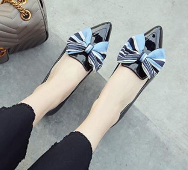 2019 bowknot women's shoes in spring and autumn with new style low heel pointed end#14, Black
2019 bowknot women's shoes in spring and autumn with new style low heel pointed end#14, Black