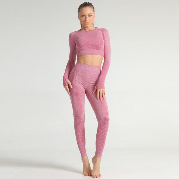 2pcs women vital seamless yoga set fitness sports suits gym yoga long sleeve shirts high waist running leggings workout clothing
2pcs women vital seamless yoga set fitness sports suits gym yoga long sleeve shirts high waist running leggings workout clothing