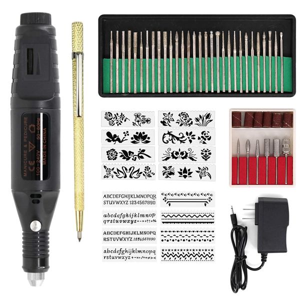 electric micro-engraving pen mini diy vibro engraving tool kit metal glass ceramic plastic wood jewelry with stapler etcher
electric micro-engraving pen mini diy vibro engraving tool kit metal glass ceramic plastic wood jewelry with stapler etcher