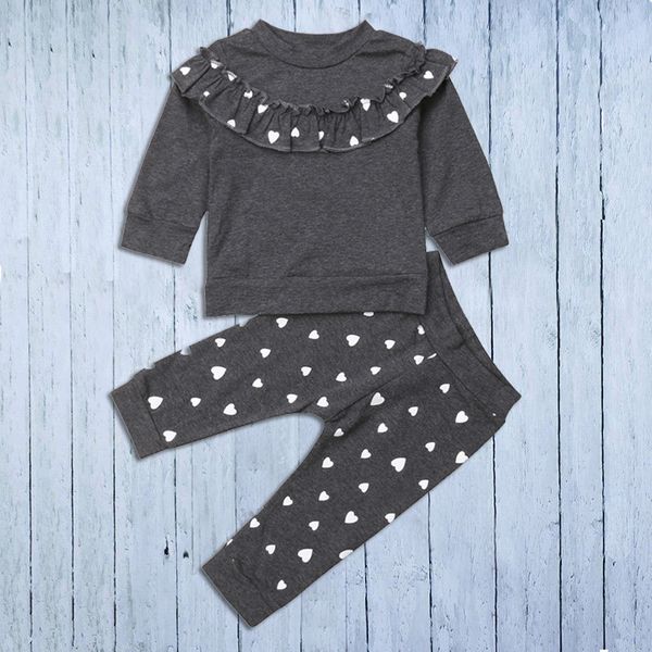 autumn cute toddler kids baby girls clothes 2pcs long sleeve ruffles heart print pullover +pants outfit 0-4y, White
autumn cute toddler kids baby girls clothes 2pcs long sleeve ruffles heart print pullover +pants outfit 0-4y, White