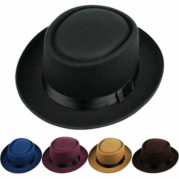 fashion casual men women solid pork pie hats sailor boater caps sunhat sunbonnet fedora trilby, Blue;gray
fashion casual men women solid pork pie hats sailor boater caps sunhat sunbonnet fedora trilby, Blue;gray