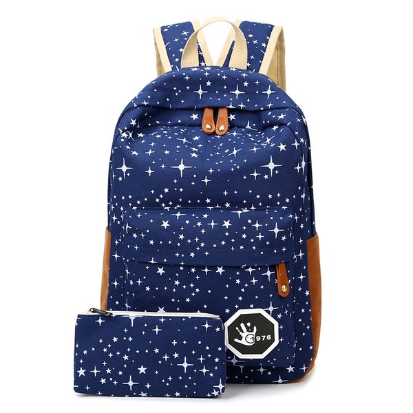 2pcs set women backpack star printing backpack for school teenagers girls canvas school bags vintage ladies lapbackpacks
2pcs set women backpack star printing backpack for school teenagers girls canvas school bags vintage ladies lapbackpacks