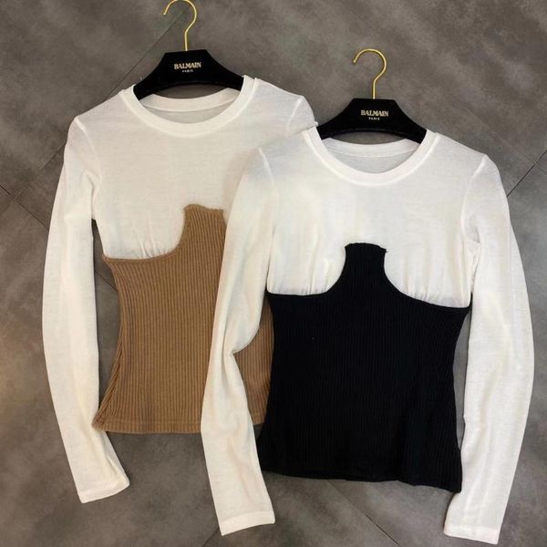 2020 весна новый стиль crew neck смешанные цвета под совместным knit толстовка женщины топы женщины топы, Black
2020 весна новый стиль crew neck смешанные цвета под совместным knit толстовка женщины топы женщины топы, Black