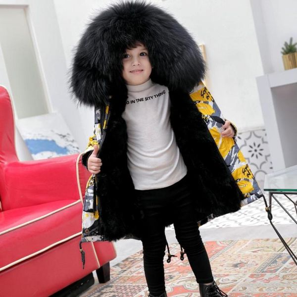 children real rex fur lining coat natural fur collar hooded outwear modis graffiti warm parka kids jacket overcoat y2020, Blue;gray
children real rex fur lining coat natural fur collar hooded outwear modis graffiti warm parka kids jacket overcoat y2020, Blue;gray