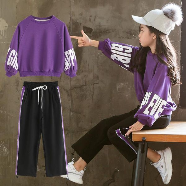 two-piece girl long-sleeved casual sweater + sweatpants loose trousers autumn and winter coat jacket lantern sleeve shirt, White
two-piece girl long-sleeved casual sweater + sweatpants loose trousers autumn and winter coat jacket lantern sleeve shirt, White