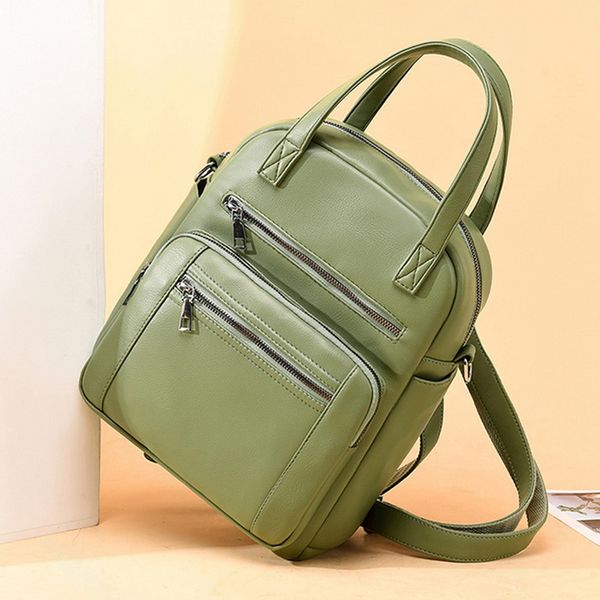 2020ladies backpack pu leather woman shoulder bag casual large capacity student schoolbag teenage girls multi-function backpack
2020ladies backpack pu leather woman shoulder bag casual large capacity student schoolbag teenage girls multi-function backpack