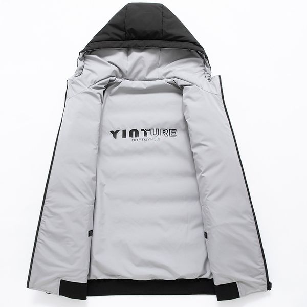young and middle-aged down coat for men winter casual warm men's hooded jacket comfortable solid color double-sided wear quality, Black
young and middle-aged down coat for men winter casual warm men's hooded jacket comfortable solid color double-sided wear quality, Black