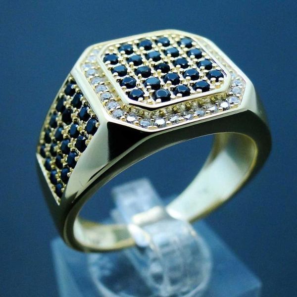 cluster rings 100% 925 sterling silver black cz pave ring man's for gift engagement wedding party daily wear jewelry, Golden;silver
cluster rings 100% 925 sterling silver black cz pave ring man's for gift engagement wedding party daily wear jewelry, Golden;silver