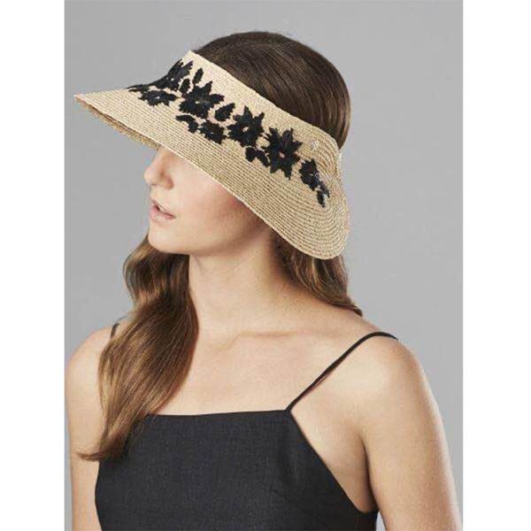 have lable imported embroidered raffia pure natural empty elastic hat mouth straw hat seaside vacation essential, Blue;gray
have lable imported embroidered raffia pure natural empty elastic hat mouth straw hat seaside vacation essential, Blue;gray