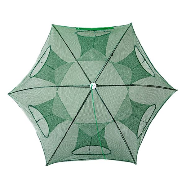 joshnese fishing net hexagon 6 hole fishing net shrimp cage trap minnow crab baits cast mesh trap tools