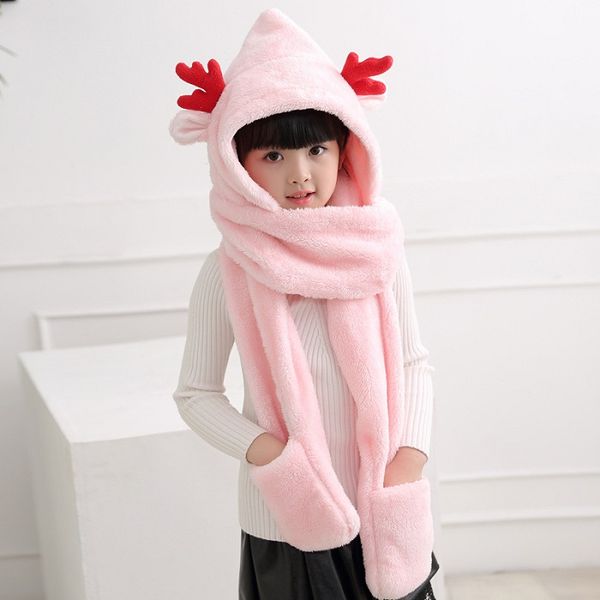 Christmas deer children's plush scarf hat gloves 3in1 set,Children's winter scarf for Christmas Accessory
Christmas deer children's plush scarf hat gloves 3in1 set,Children's winter scarf for Christmas Accessory
