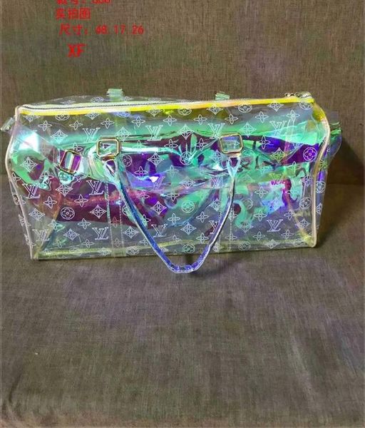 classic luxury laser flash pvc handbags 48cm transparent duffle bag brilliant colour luggage travel bag crossbody shoulde
classic luxury laser flash pvc handbags 48cm transparent duffle bag brilliant colour luggage travel bag crossbody shoulde