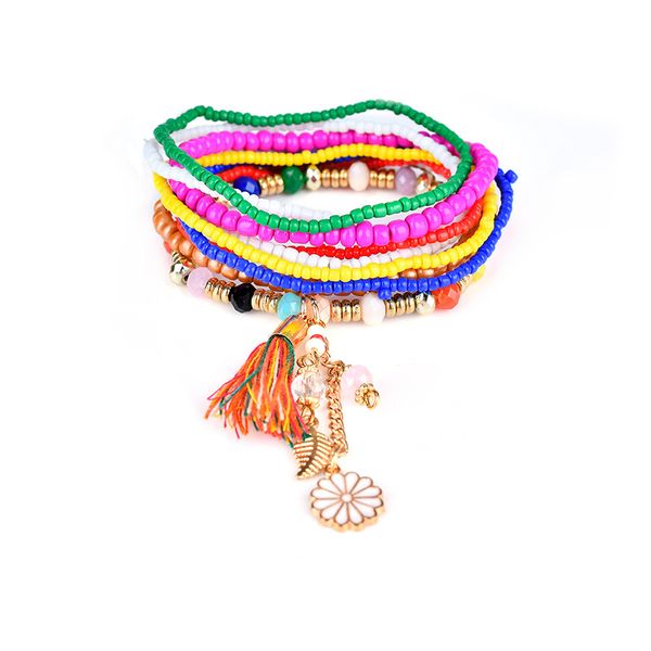 bohemian seed bead bracelet set fashion multicolor acrylic bead daisy flower thread tassel bracelet set gift jewelry, Golden;silver
bohemian seed bead bracelet set fashion multicolor acrylic bead daisy flower thread tassel bracelet set gift jewelry, Golden;silver