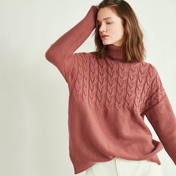 2019 new high collar thick needle thickening loose cashmere sweater ladies short paragraph head knit bottoming shirt, White;black
2019 new high collar thick needle thickening loose cashmere sweater ladies short paragraph head knit bottoming shirt, White;black