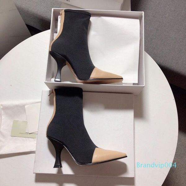 2019 designer women's sell c elasticity lambskin heel genuine leather 8.5cm ladies' booties sizes 35-39, Black
2019 designer women's sell c elasticity lambskin heel genuine leather 8.5cm ladies' booties sizes 35-39, Black