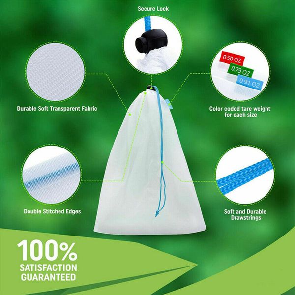 2020 reusable mesh produce bags washable eco friendly bags for grocery shopping storage fruit vegetable toys sundries bag
2020 reusable mesh produce bags washable eco friendly bags for grocery shopping storage fruit vegetable toys sundries bag