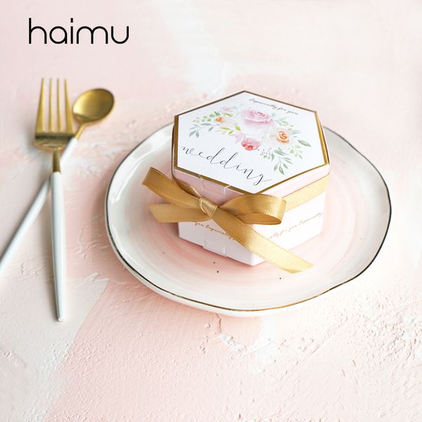 10pcs rose printing pink ribbon hexagonal packaging gift box wedding favor valentine's day gifts candy boxes party supplies
10pcs rose printing pink ribbon hexagonal packaging gift box wedding favor valentine's day gifts candy boxes party supplies