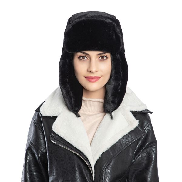 ladies winter plush fake thick sombrero mujer ear protectors thick warm plush fur hat casual streetwear touca de inverno, Blue;gray
ladies winter plush fake thick sombrero mujer ear protectors thick warm plush fur hat casual streetwear touca de inverno, Blue;gray