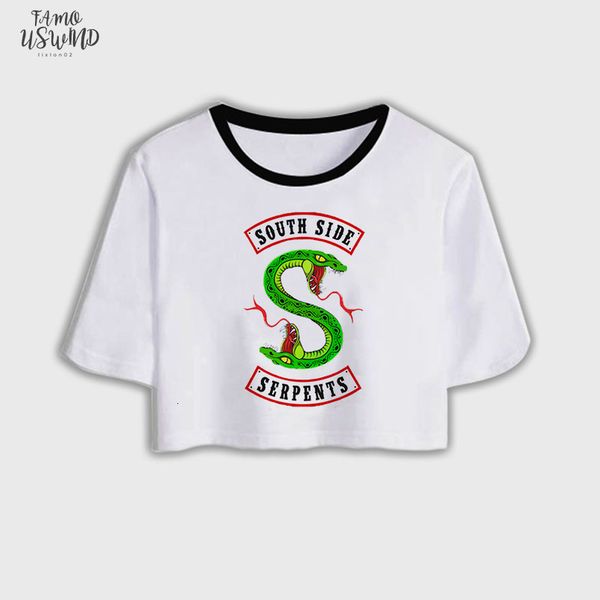 women clothes 2020 summer fashion southside riverdale t shirt animal snake print tumblr gothic aesthetic crop t shirt, White
women clothes 2020 summer fashion southside riverdale t shirt animal snake print tumblr gothic aesthetic crop t shirt, White