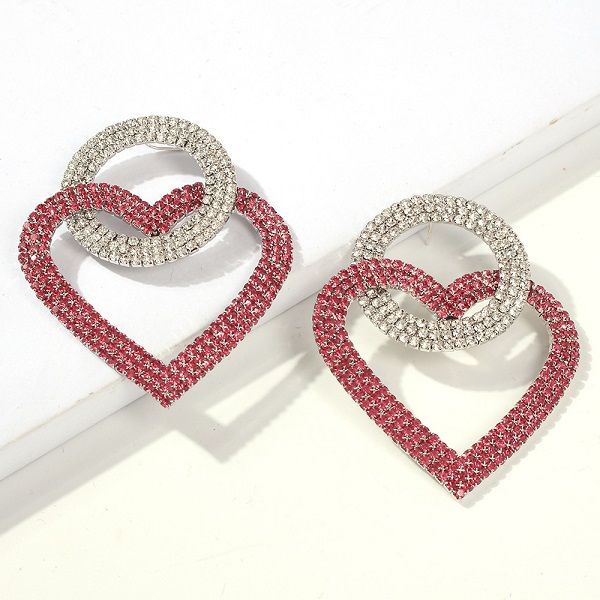wholesale- fashion luxury designer beautiful colorful diamond rhinestone glittering lovely cute heart pendant stud earrings for women, Golden;silver
wholesale- fashion luxury designer beautiful colorful diamond rhinestone glittering lovely cute heart pendant stud earrings for women, Golden;silver