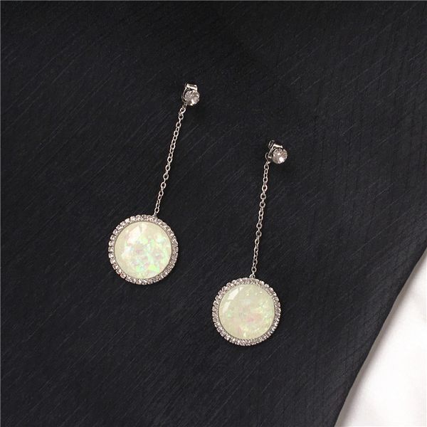 korean style personality women girl earring personality chain round pendant eardrop coloured shell silver white accessories
korean style personality women girl earring personality chain round pendant eardrop coloured shell silver white accessories