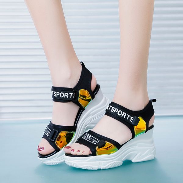 rimocy black laser wedge sandals for women 2020 chunky platform high heels sandalias mujer casual ankle strap summer shoes woman
rimocy black laser wedge sandals for women 2020 chunky platform high heels sandalias mujer casual ankle strap summer shoes woman